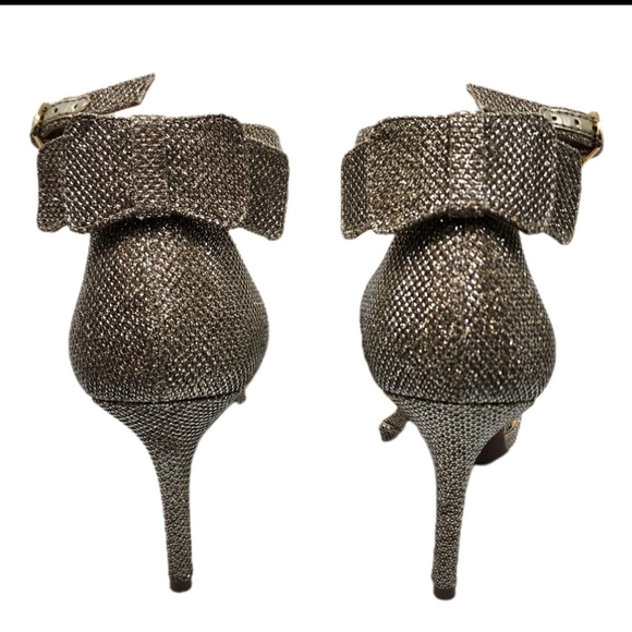 Jessica Simpson Women’s Glitter Ankle Strap Heels – Size 7.5 (Pre-Owned) - Picture 5 of 6